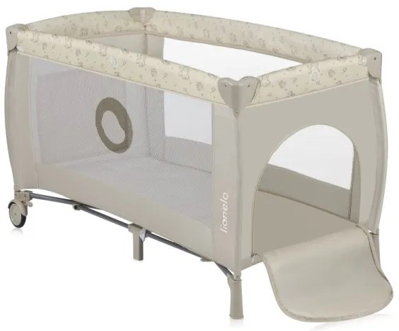 Lionelo - Cestovná postieľka SVEN PLUS béžová