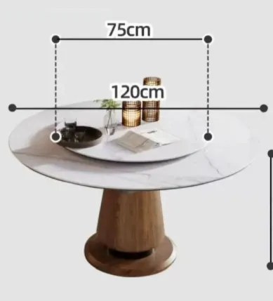 JEDÁLENSKÝ ROZKLADACÍ STÔL BERNABE MRAMOR 120 / 155 cm