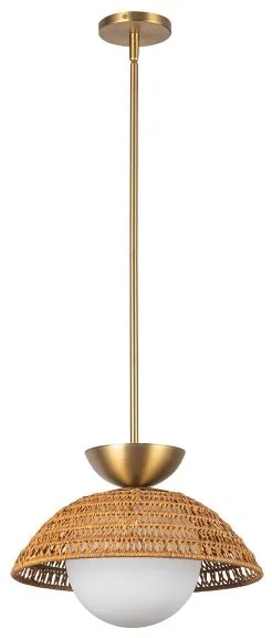 Alora Mood ALM-PERTH-P-GD - Závesné svietidlo PERTH na tyči 1xE27/60W/230V, priemer 37,5 cm, zlaté