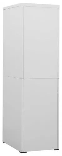 vidaXL Kartotéka bledosivá 46x62x164 cm oceľová-