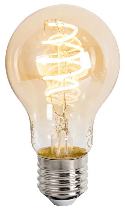 Inteligentná drevená stojaca lampa s prírodným ľanovým tienidlom 32 cm vrátane Wifi A60 - Mels