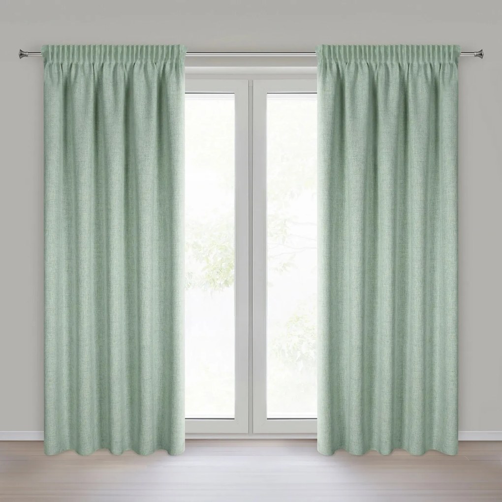 ZÁVES NA PÁSKE JULA2 140X270 CM TMAVOZELENÁ