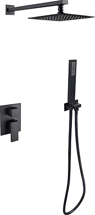 Besco Podomietkový sprchový komplet Modern II / Varium II PSK B Čierna mat