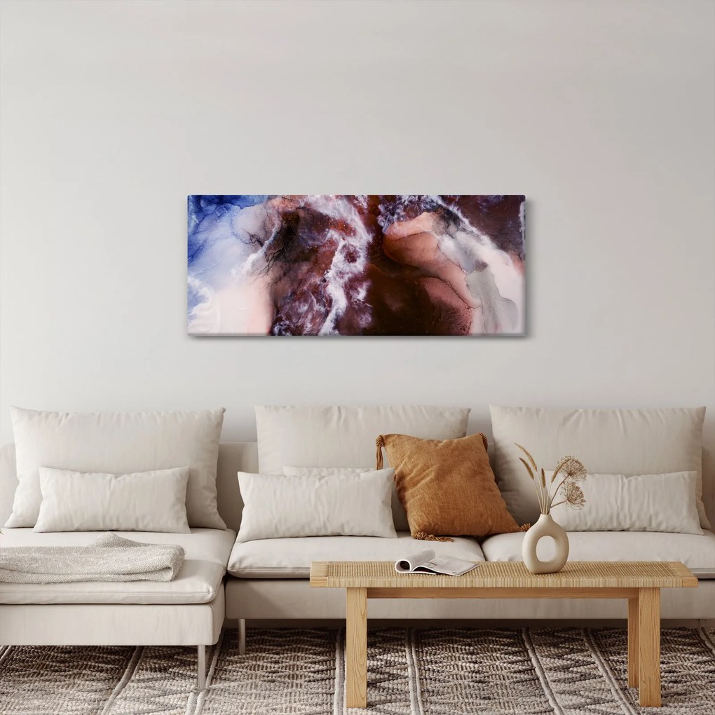 Obraz - Fialový mramor N⁰3 (120x50 cm)