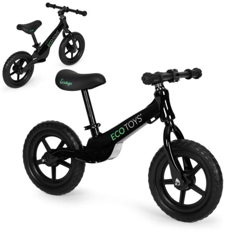 ECOTOYS Detské odrážadlo Black