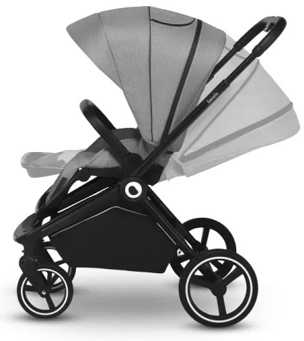 Lionelo - Kombinovaný kočík 2v1 MIKA Grey Stone