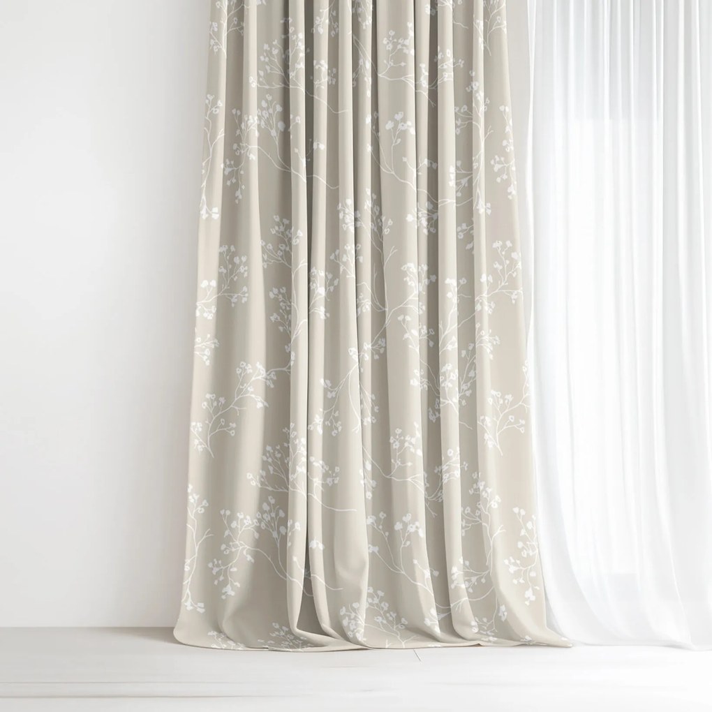 Goldea dekoračný záves - popínavé rastliny 180x150 cm