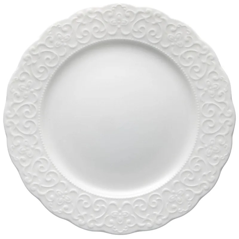 Biely porcelánový tanier Brandani Gran Gala, ⌀ 21 cm