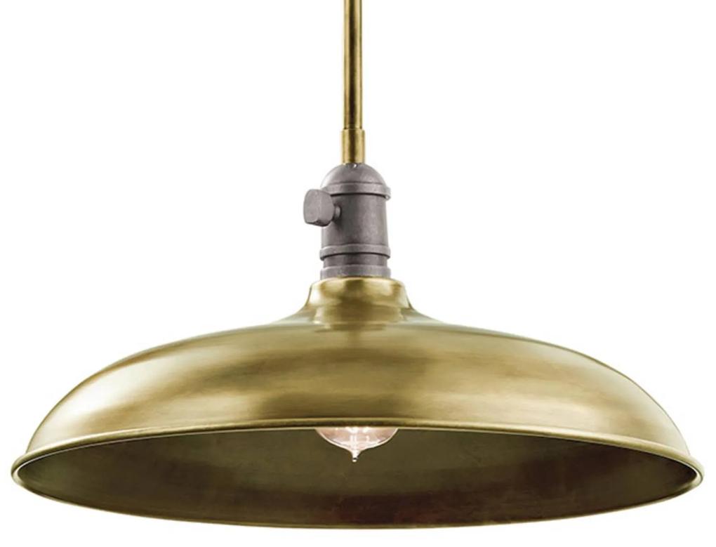 Závesná lampa Cobson Ø 40,7 cm mosadz