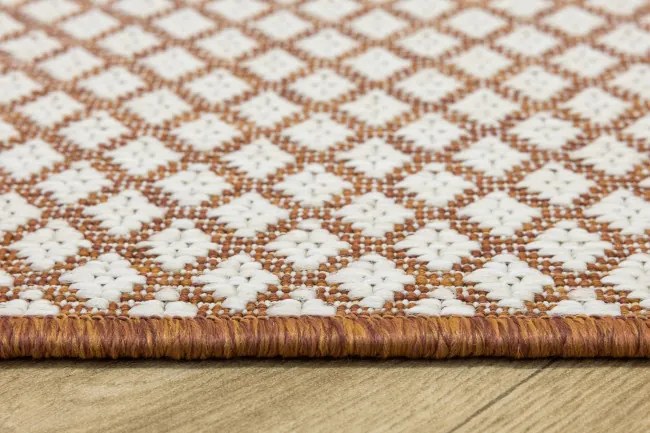 Obojstranný koberec BRUSSELS 206074/10410 Cayenne krémový / terakotový