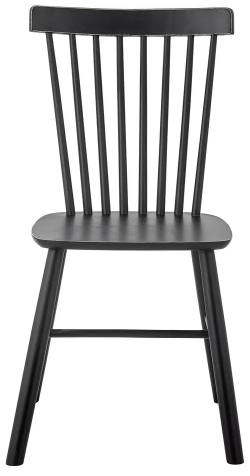 Čierna jedálenská stolička z kaučukového dreva Mill – Bloomingville