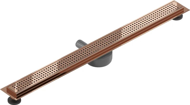 Mexen Flat 360° M08 sprchový žľab 100 cm, ružové zlato, 1625100-40