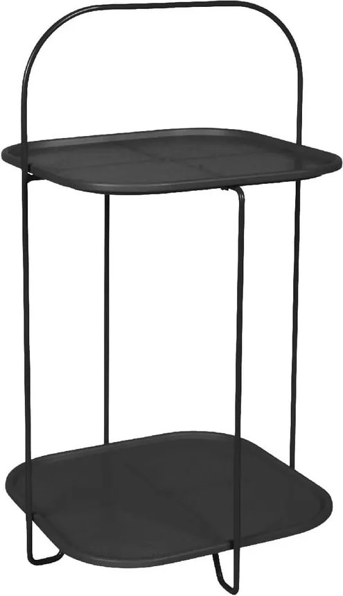 Čierny odkladací stolík Leitmotiv Trays