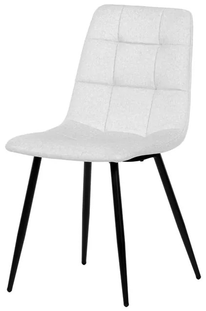 Autronic BONTEC Jedálenský set so 4 stoličkami, 130x70x76cm, keramika, mramor, ASE-1038 GREY2 Farba: Biela