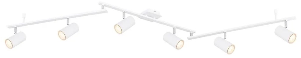 Globo 57910-6W - Bodové svietidlo ROBBY 6xGU10/35W/230V biela