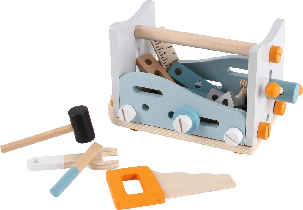 Drevený dielenský stôl s náradím 52 dielov pre deti 3+ ECOTOYS