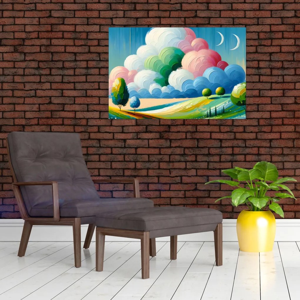 Obraz - Krajinka s mrakom (90x60 cm)