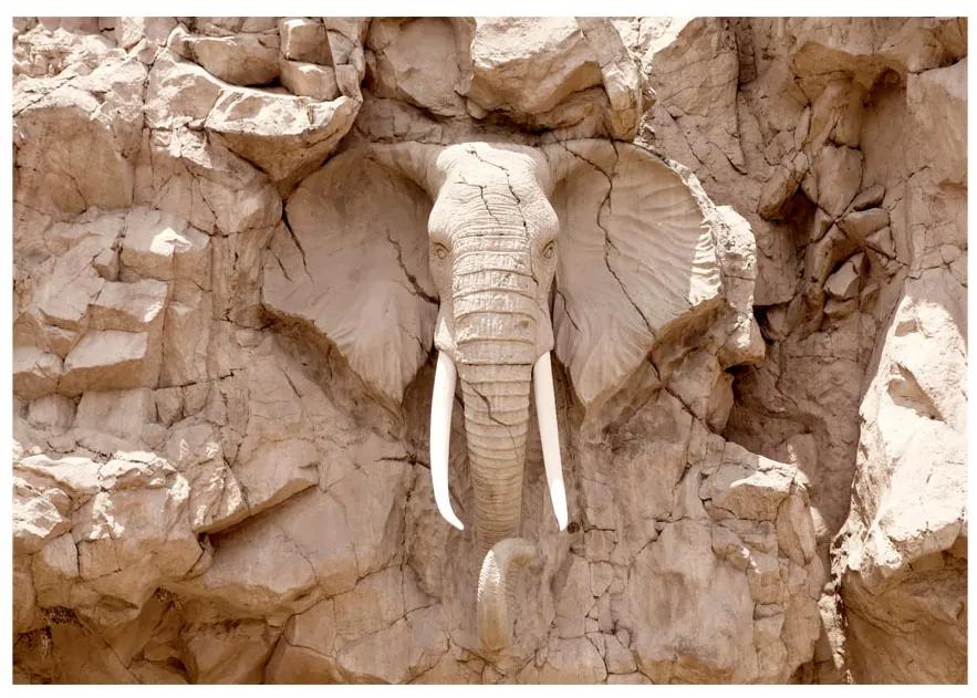 Artgeist Fototapeta - Elephant Carving (South Africa) Veľkosť: 196x140, Verzia: Samolepiaca