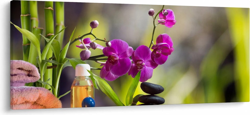Obraz - spa and stones (120x50 cm)