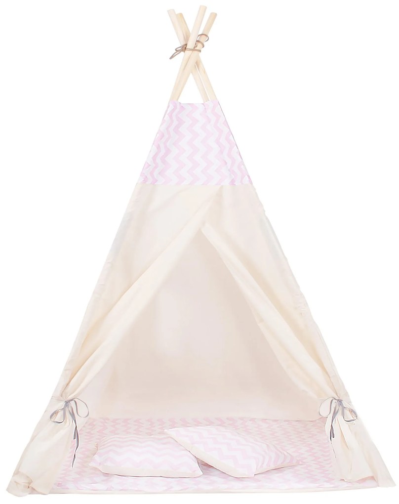 PreHouse Stan teepee cikcak ružový