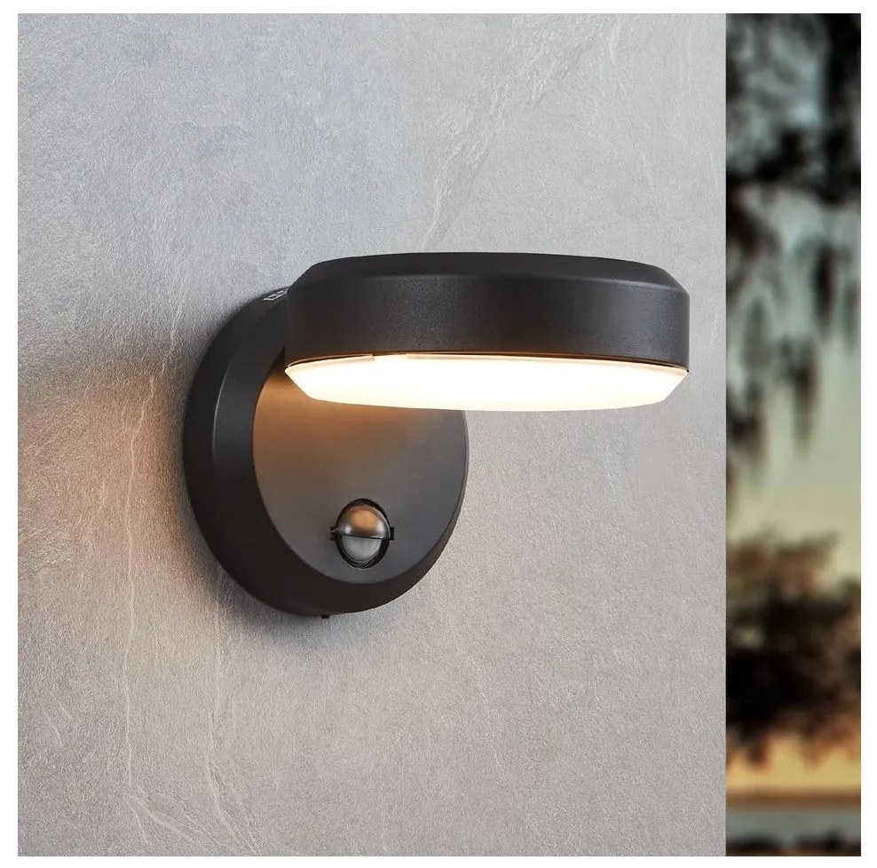 Eglo 900674 - LED Vonkajšie nástenné svietidlo so senzorom FORNACI 10,8/230V IP44