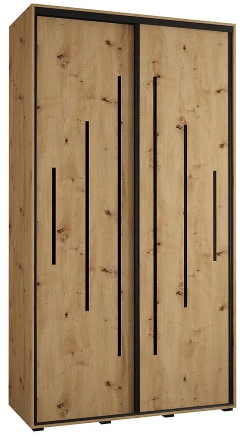 Skriňa 45 Canaris 12 130 artisan/čierna