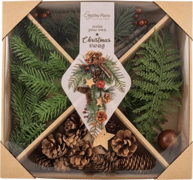 Kreatívna sada DIY CHRISTMAS na výrobu vencov a dekorácií - rôzne varianty