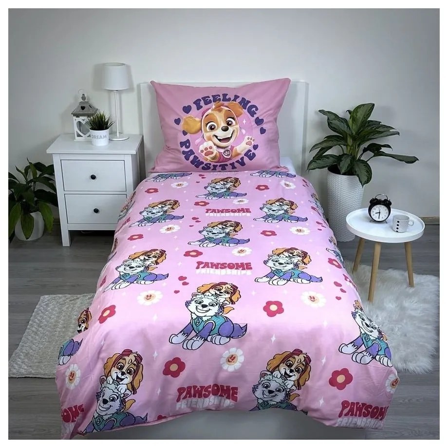 Detské obliečky na jednolôžko z mikrovlákna 140x200 cm Paw Patrol - Jerry Fabrics