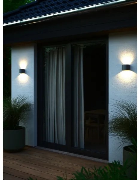 Nordlux - LED vonkajšie nástenné svietidlo MILDA LED/4,9W/230V IP44 antracit