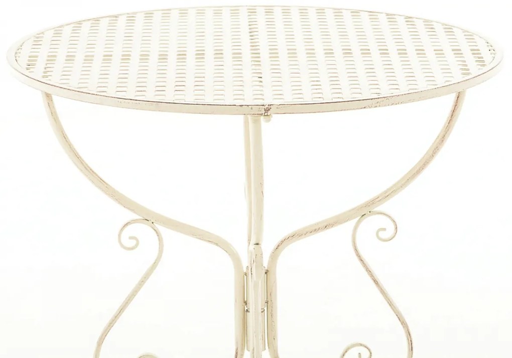 Kovový stôl GS13436802 - Krémová antik