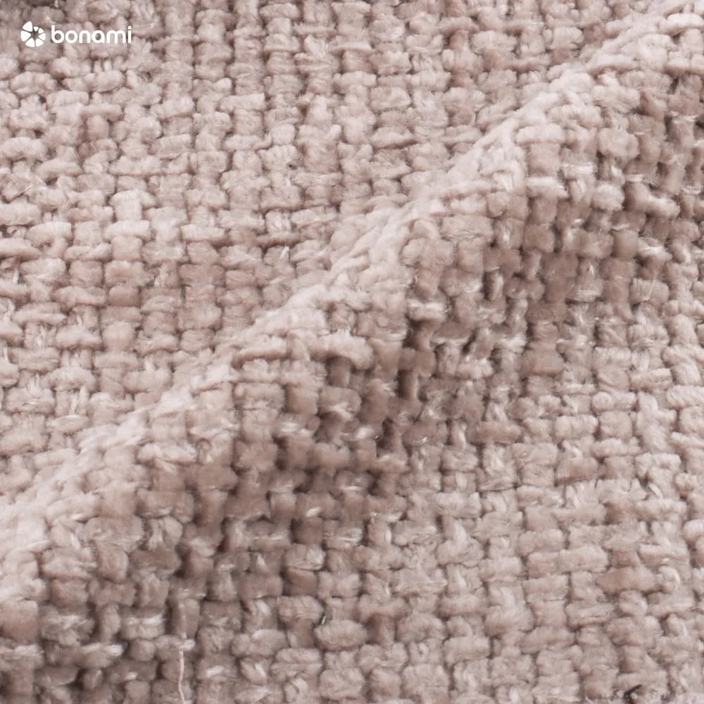 Béžová čalúnená dvojlôžková posteľ s úložným priestorom s roštom 160x200 cm Bellis – Micadoni Home