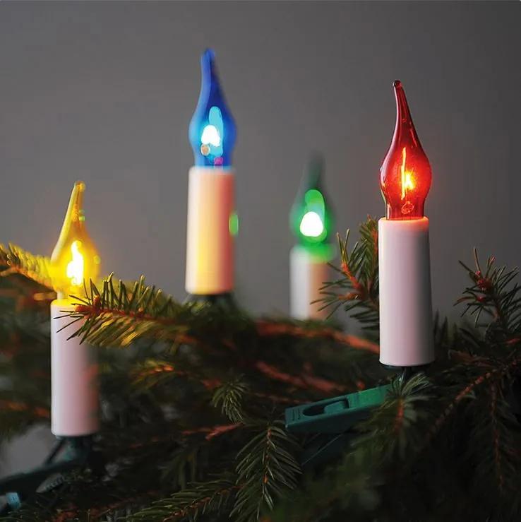 EXIHAND Vianočná svetelná reťaz GLORIA, 16 žiaroviek, farebné svetlo, 10,5m
