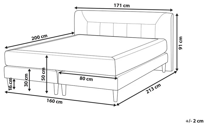 Manželská posteľ 160 cm MARIASSE (béžová) (s roštom). Vlastná spoľahlivá doprava až k Vám domov. 1026678