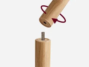 Predsieňový vešiak Vasagle Rokka výškovo nastaviteľný hnedý