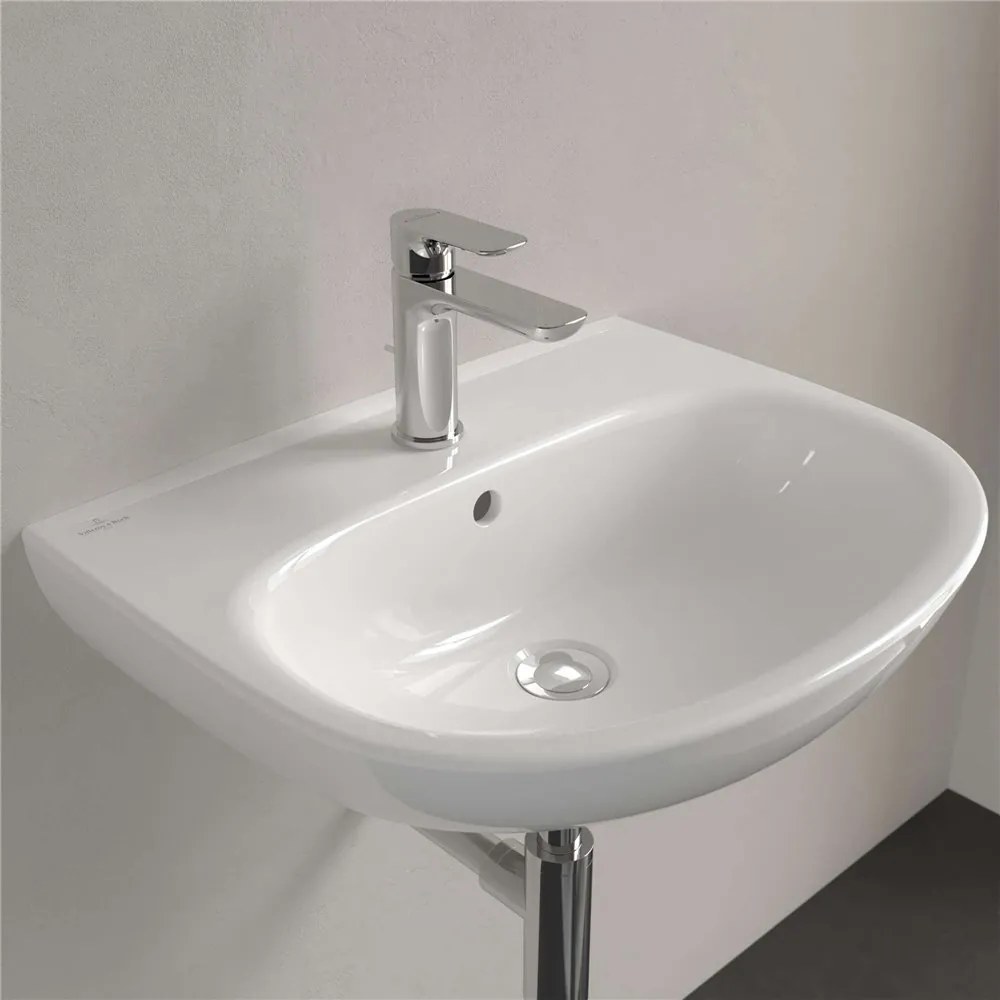 VILLEROY &amp; BOCH O.novo závesné umývadlo s otvorom, s prepadom, 550 x 440 mm, biela alpská, 4A405501