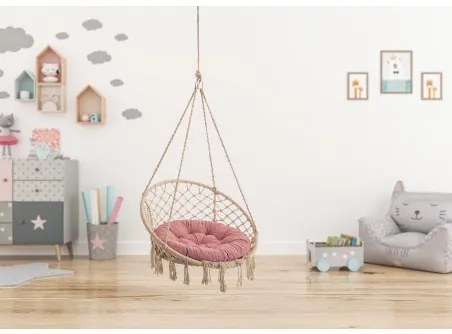 Vankúš na hojdačku STORK HOUSE ružový, malý