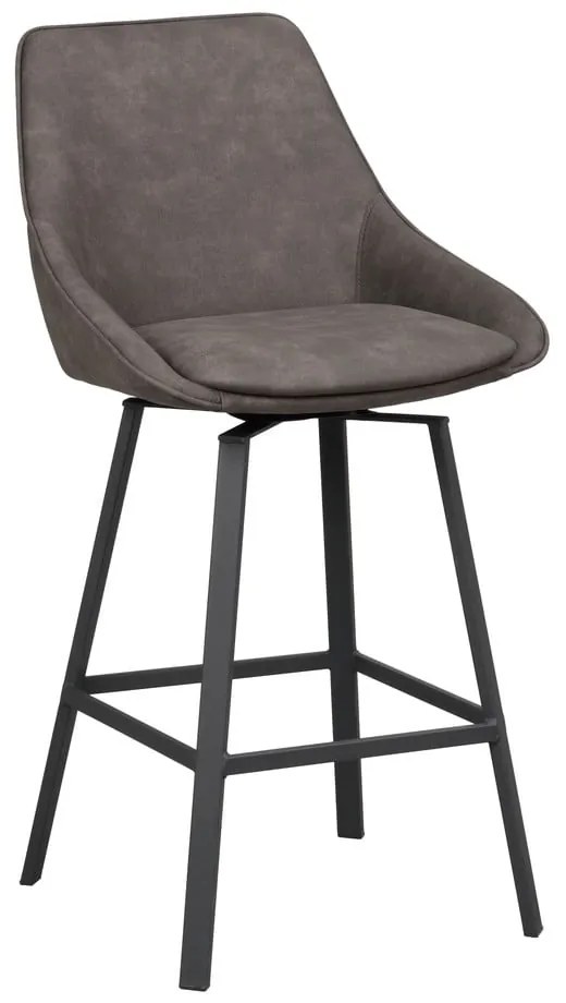 Sivé barové stoličky v súprave 2 ks (výška sedadla 65 cm) Alison – Rowico