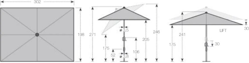 KNIRPS APOLL tmavo šedá