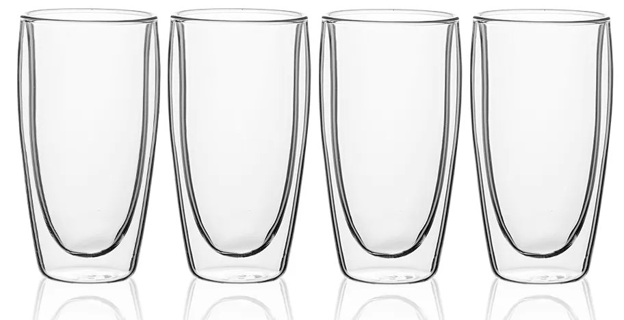 Pohár BASIC Glas Double Wall 330 ml - set 4 ks - 321230
