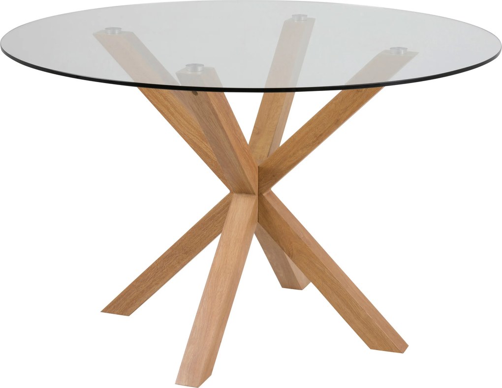 XXXLutz JEDÁLENSKÝ STÔL, číra, 119/119/75,5 cm MID.YOU - Stoly - 001749012208