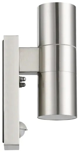 Eglo 32898 - LED vonkajšie nástenné svietidlo so senzorom RIGA 5 2xGU10/3W/230V