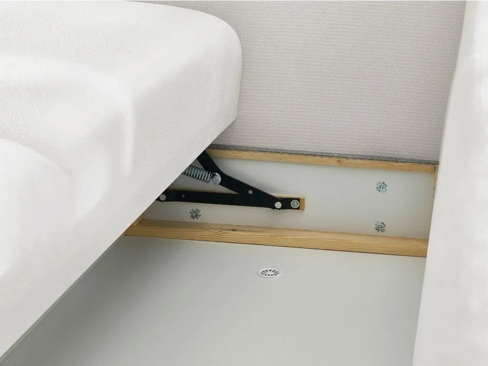 Biela rozkladacia/s úložným priestorom pohovka 265 cm Ezechiel – Bobochic Paris