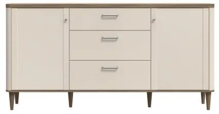 Komoda VIRO so zásuvkami hnedá/béžová