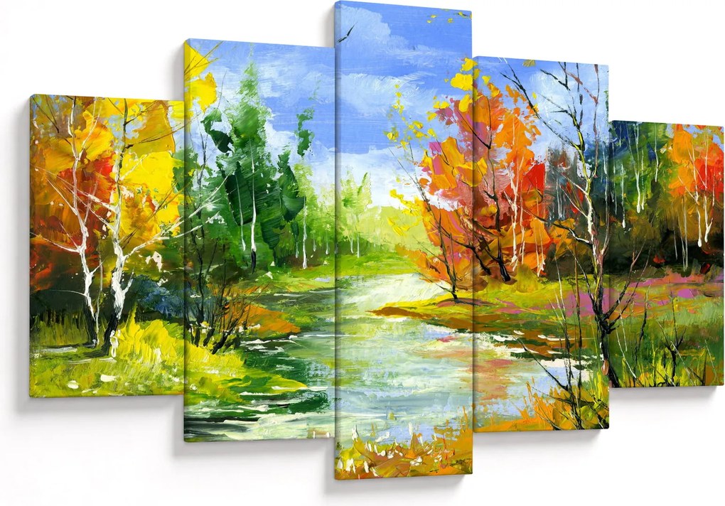 Obraz - Maľba krajiny (150x105 cm)
