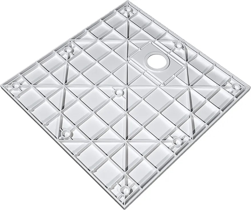 Besco Štvorcová sprchová vanička z SMC kompozitu VEXO MARBLE SQ 80x80 (90x90) BESCO-Rozmery: 90x90