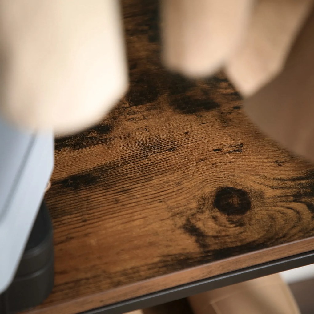 Predsieňová stena TAYLOR s botníkom 181x58 cm, rustikálne hnedá