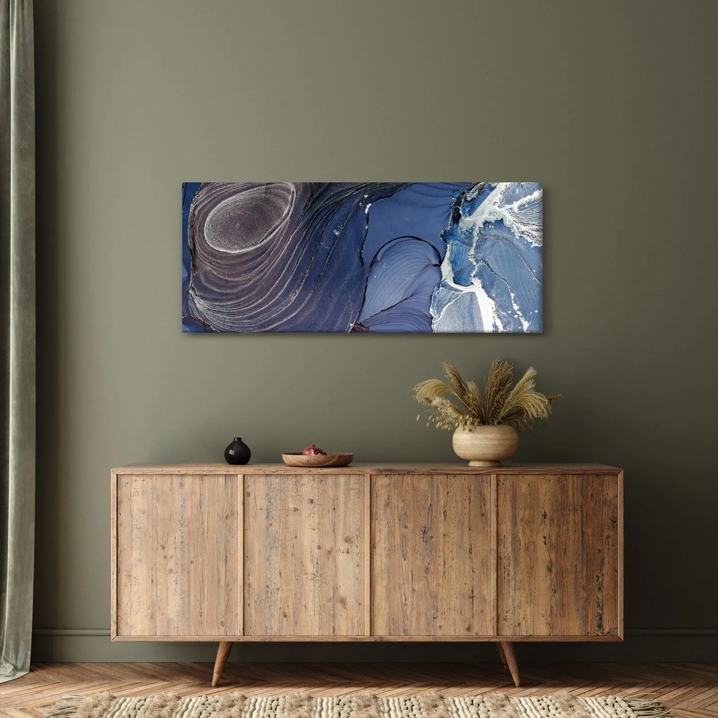 Obraz - Mramorovaný atrament (120x50 cm)