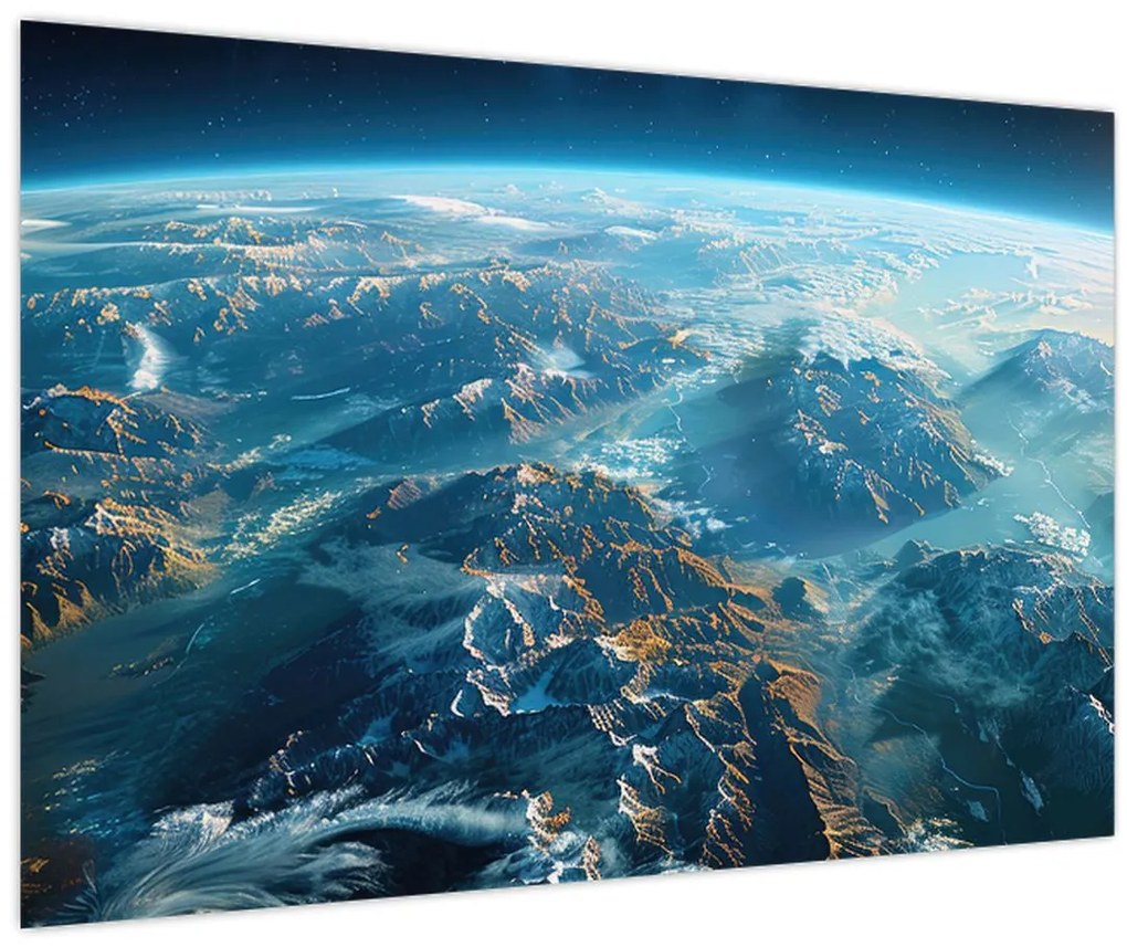 Obraz - Pohľad z vesmíru (90x60 cm)
