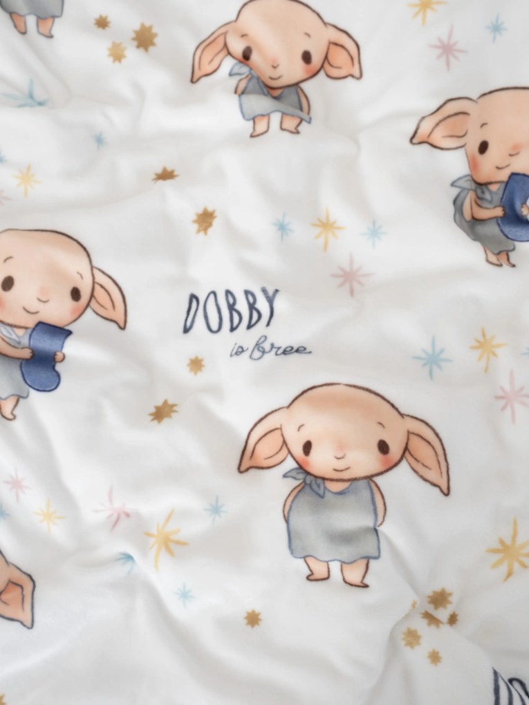 Obliečky mikroplyš Harry Potter - Tiny Dobby 140 × 200 cm, 70 x 90 cm