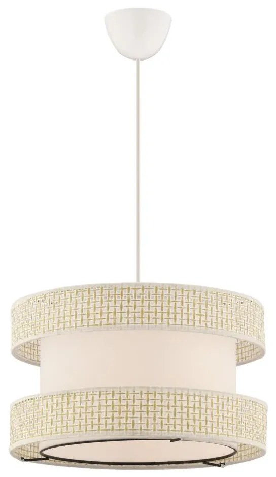 Luster na lanku HALO 1xE27/60W/230V krémový